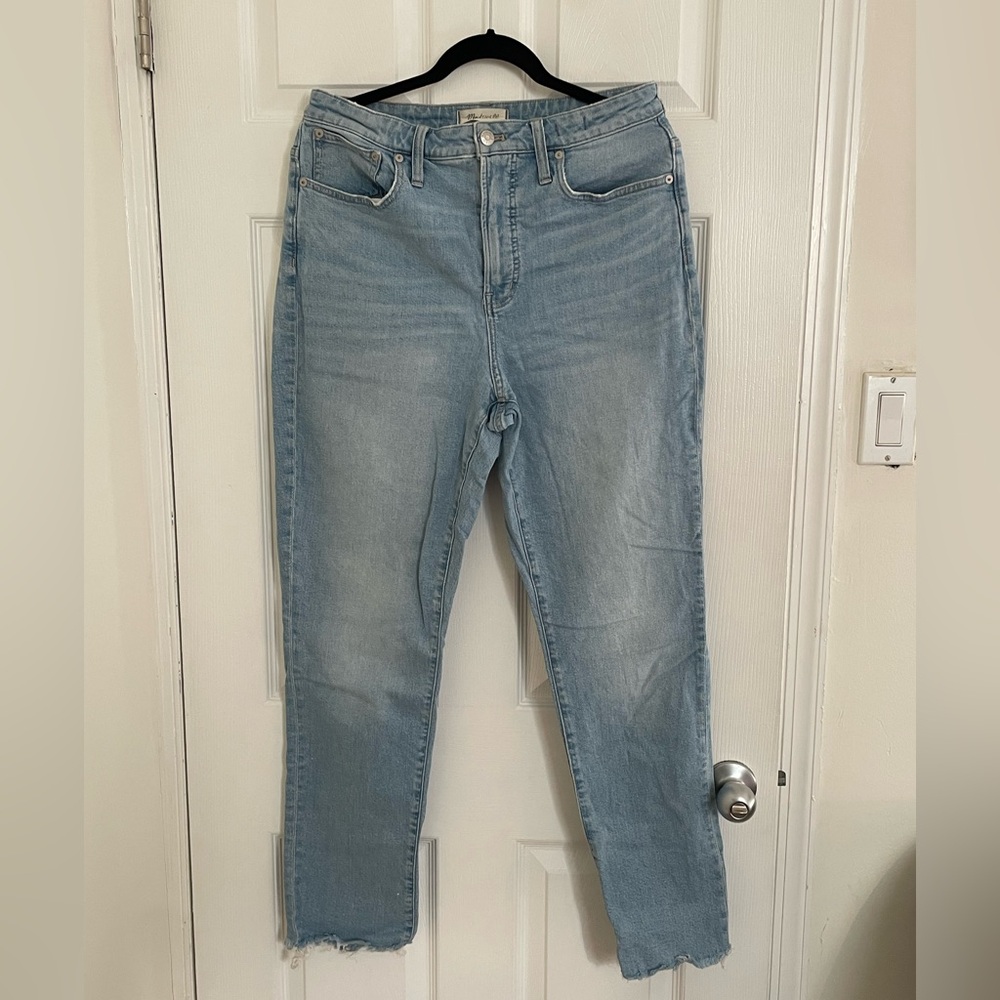 LONG/TALL Cropped raw hem Madewell jeans